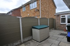 Natural Woodgrain In Concrete Posts